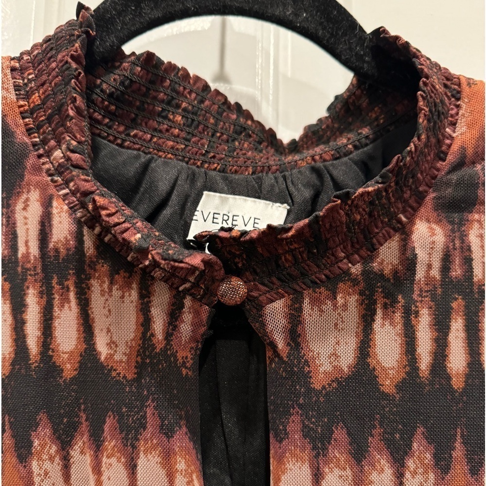 Evereve Gretta Mock Neck Midi Dress | medium
Tiedye tribal brown modern … - Picture 6 of 9